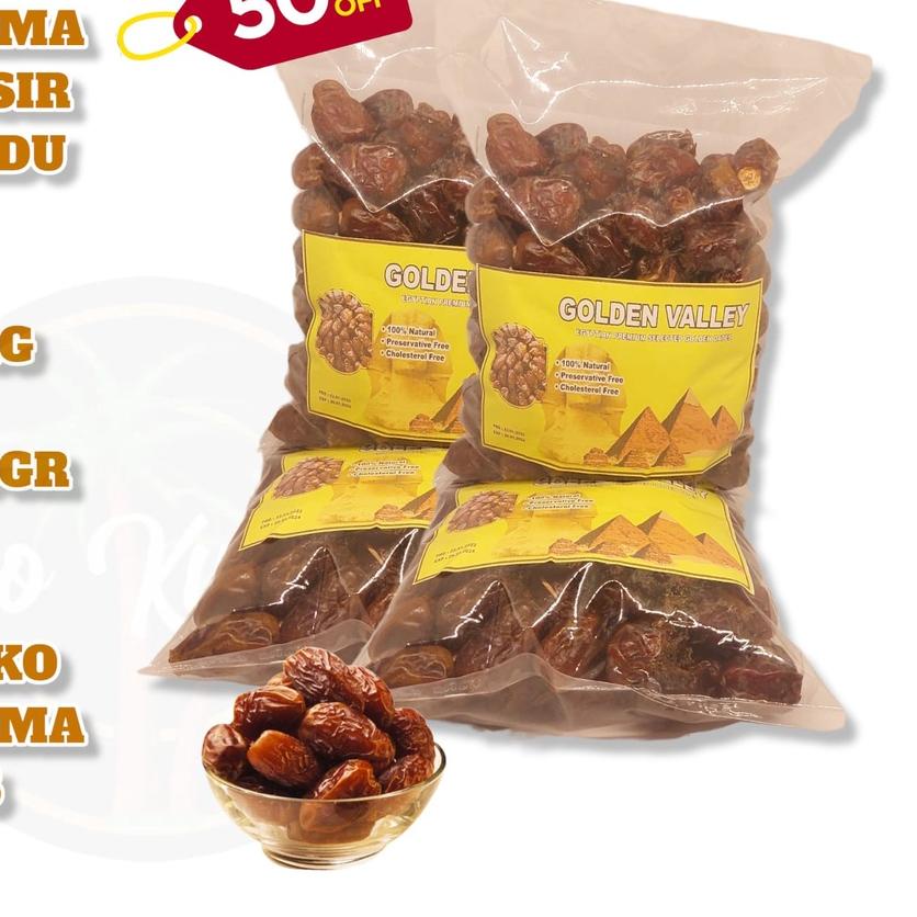 

✮ Kurma mesir 1kg/ golden valley/ kurma super ( kemasan plastik tebal) ✱