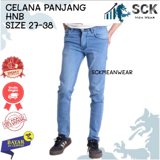 sck - Celana Jeans Pria CRV Reguler Model Standar Warna Garment / Celana Denim Cowok Reguler Pria Murah - sckmenwear GROSIR