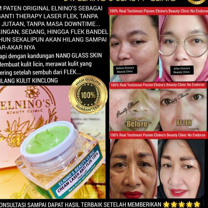 ➾ ELNINO'S CREAM LASER ANTI FLEK NANO GLASS SKIN 125% BEAUTY CLINIC ✪