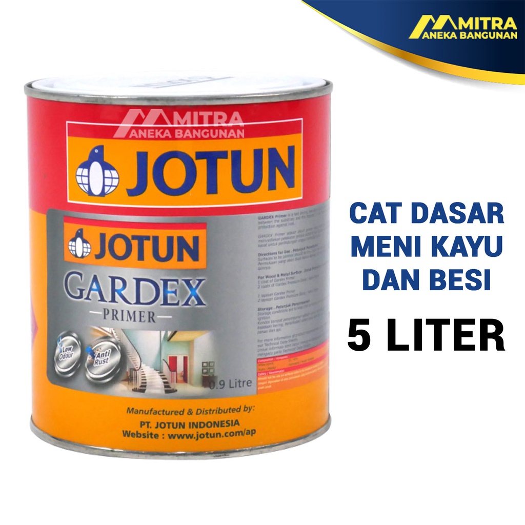 GARDEX PRIMER JOTUN 5 LITER / CAT DASAR KAYU DAN BESI / MENI KAYU MENI BESI