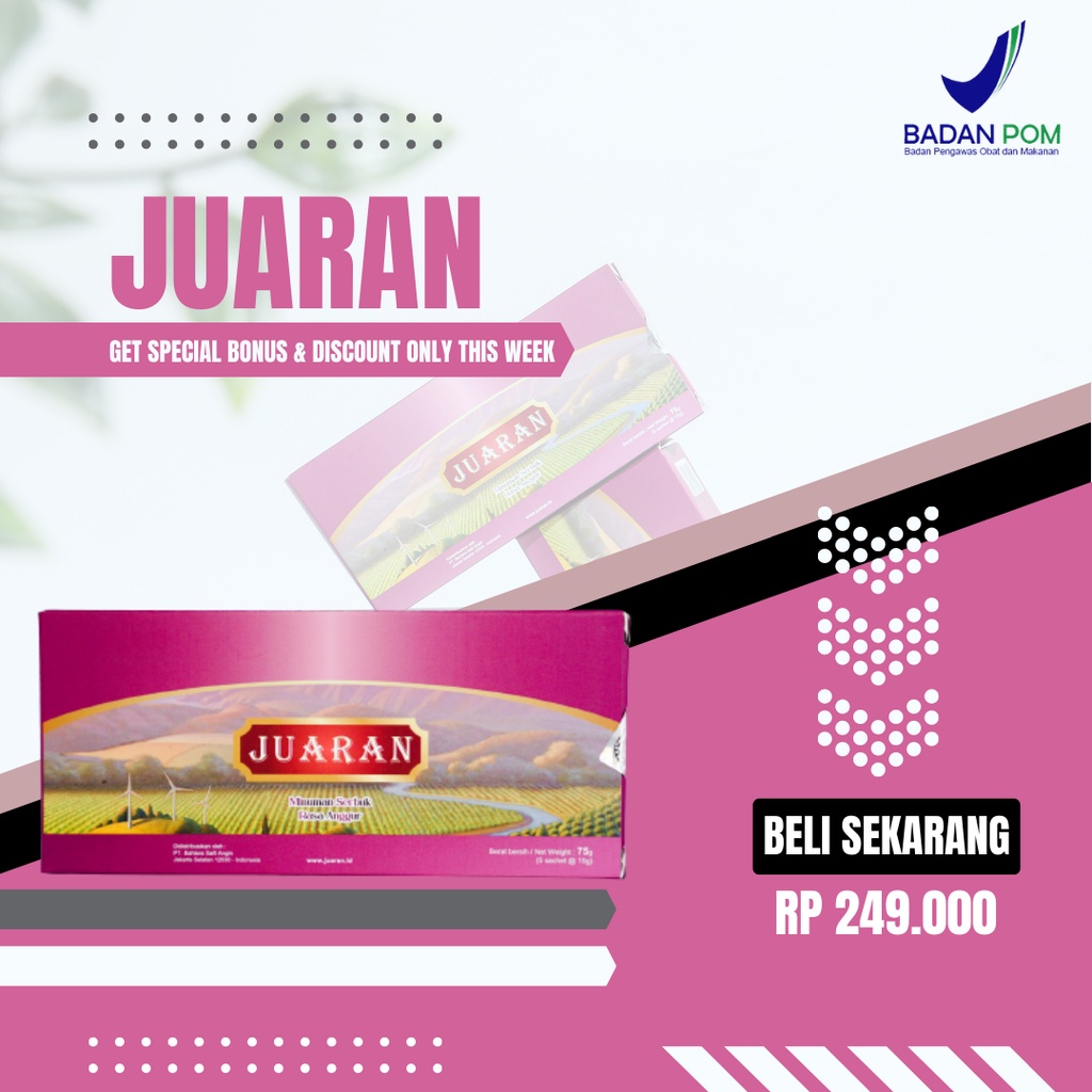 JUARAN Jamu Herbal Untuk Kesehatan dan Kebugaran Tubuh Meningkatkan Durasi Bermain Pria Dewasa 100% 