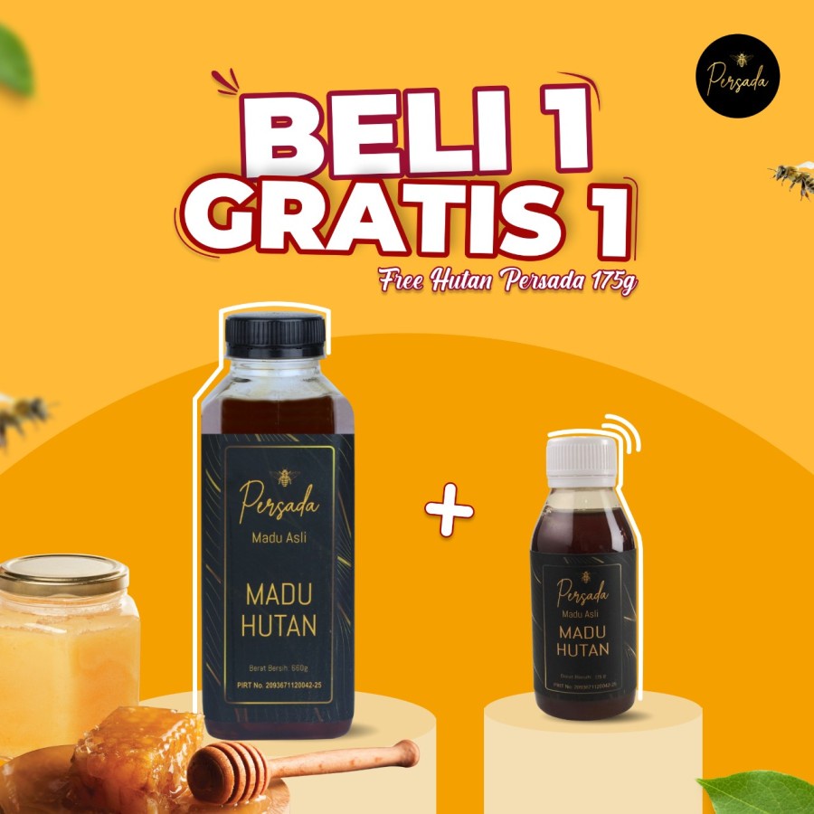 

PROMO MADU HUTAN PERSADA BUY 1 GET 1 || MADU MURNI 100%, IMUN BOOSTER