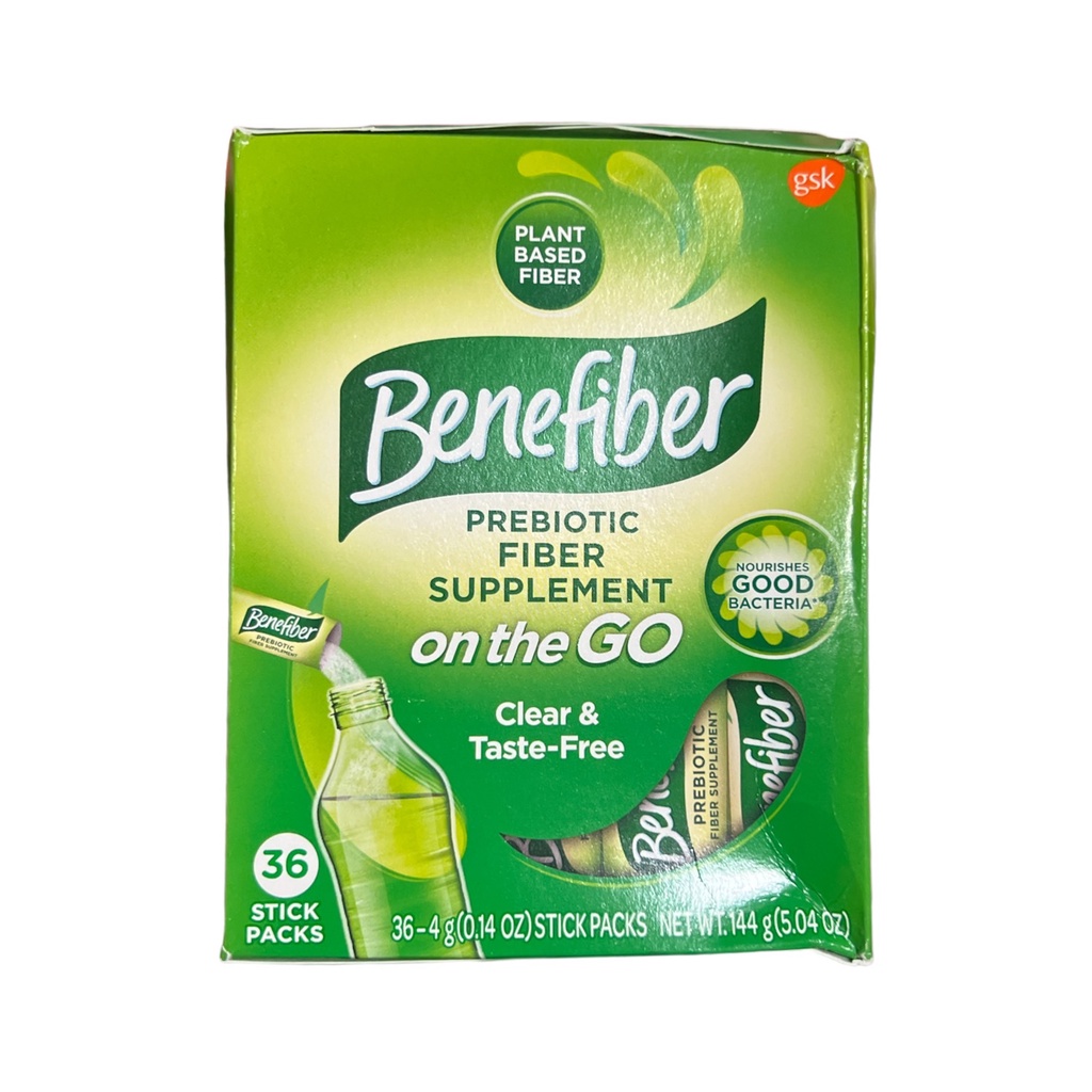 Benefiber Fiber 36 Supplement Stick Packs for Digestive Health 36stiks