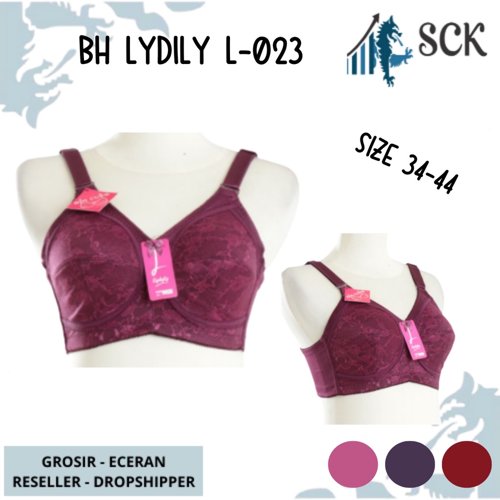 BH LYDYLY L-023 / BH LYDYLY Katun BH L 023 Tidak Kawat 2 Ukuran 34-44 - sckmenwear GROSIR