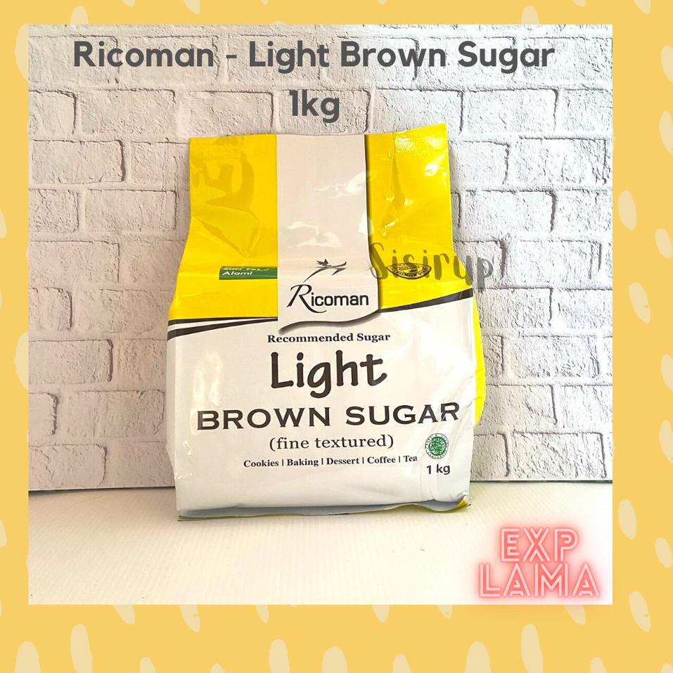 

♥ Light Brown Sugar Ricoman 1 KG / Light Ricoman ℮
