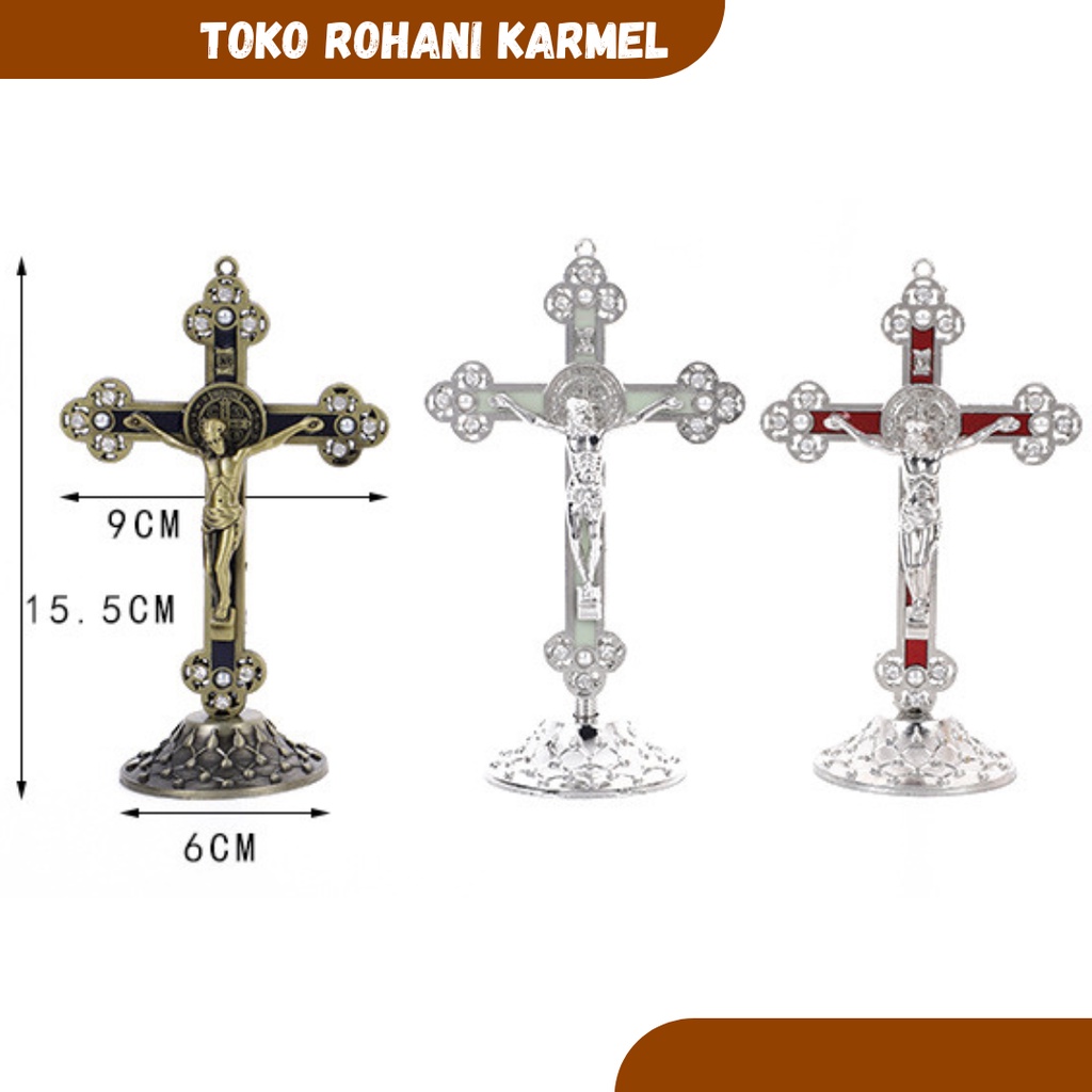 SALIB DUDUK BENEDIKTUS / SALIB DUDUK KATOLIK / SALIB MEJA BENEDICT