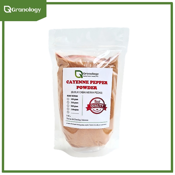 Cabe Rawit Pedas Bubuk / Cayenne Pepper Powder (250 gram) by Granology