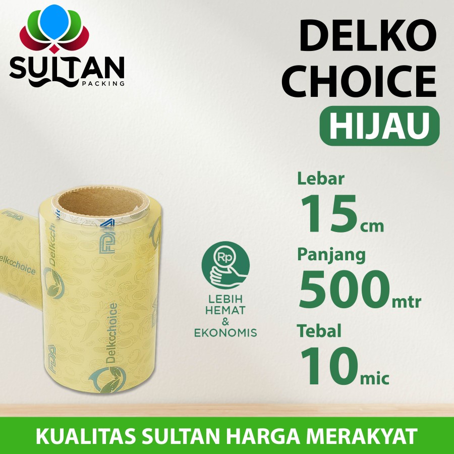 Murah Plastik Cling Wrap 15Cm X 500Meter Food Grade Hijau Food Wrapping