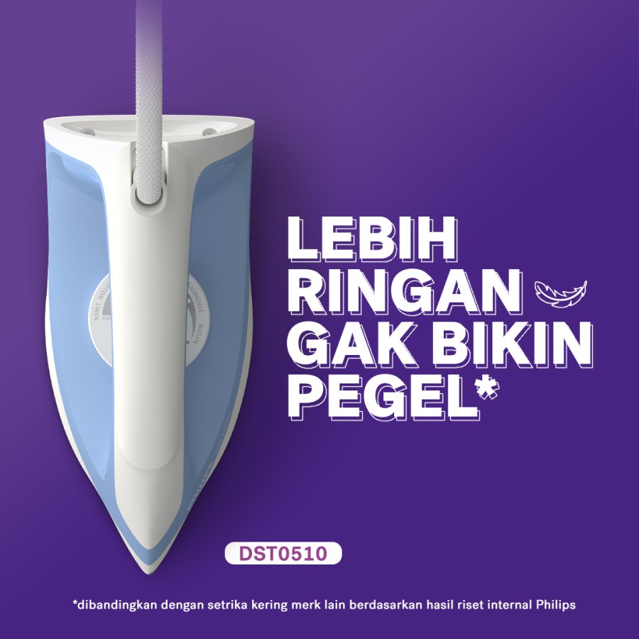 PHILIPS DST0510/20 - Biru DST0510/70 - Hijau  Dry Iron