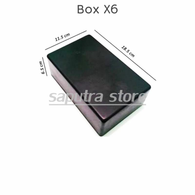 Kotak Box X6 Hitam Polos