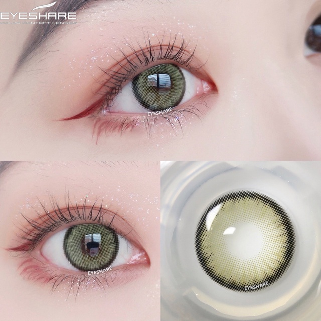 Menyinarimu【COD】kontak lensa 14.5mm soflens grey brown soflens make up softlens brown