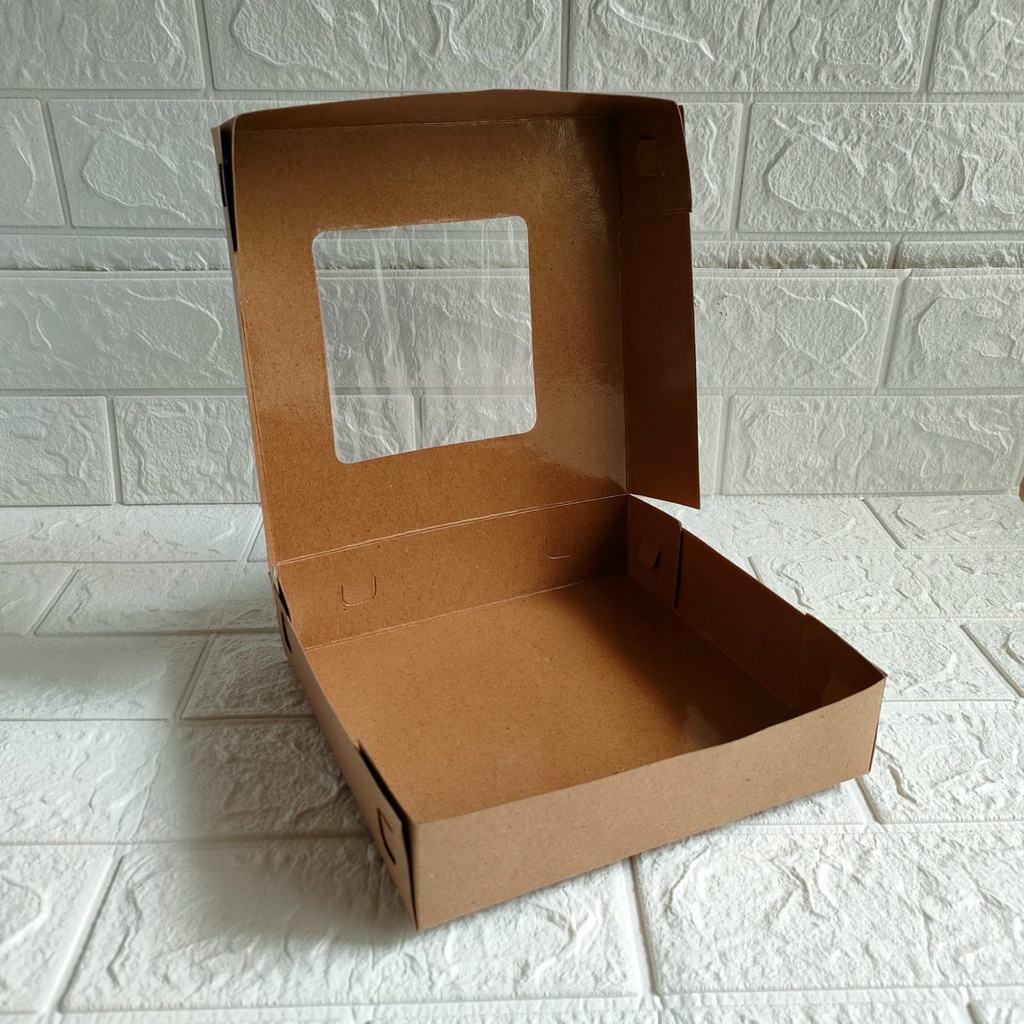 

Dus Pizza uk 22 Window Laminasi / Box Pizza Coklat uk 22 PER PACK