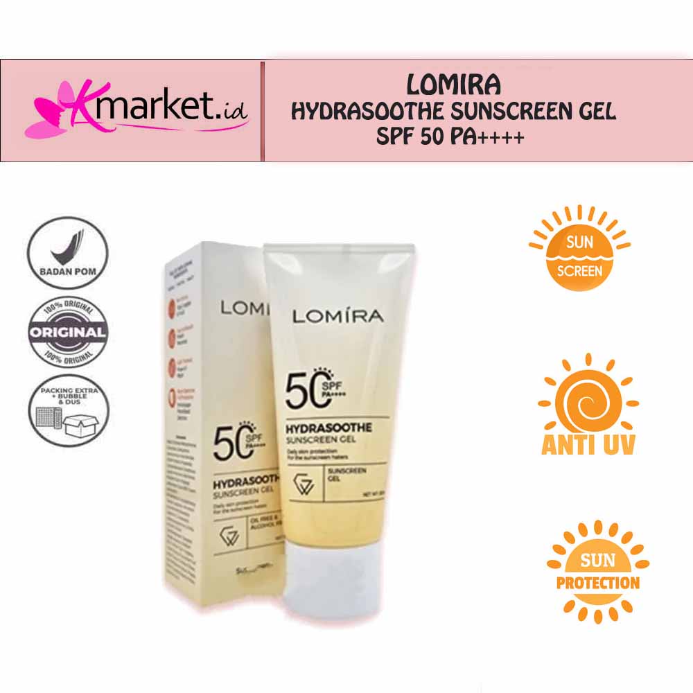 Lomira Suncreen Gel SPF 50 PA+++ 50ML