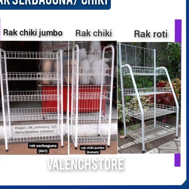 ➣ Rak chiki 4 Susun Serbaguna/Rak snack / rak serbaguna / rak dapur / Keranjang Roti /Keranjang Susu
