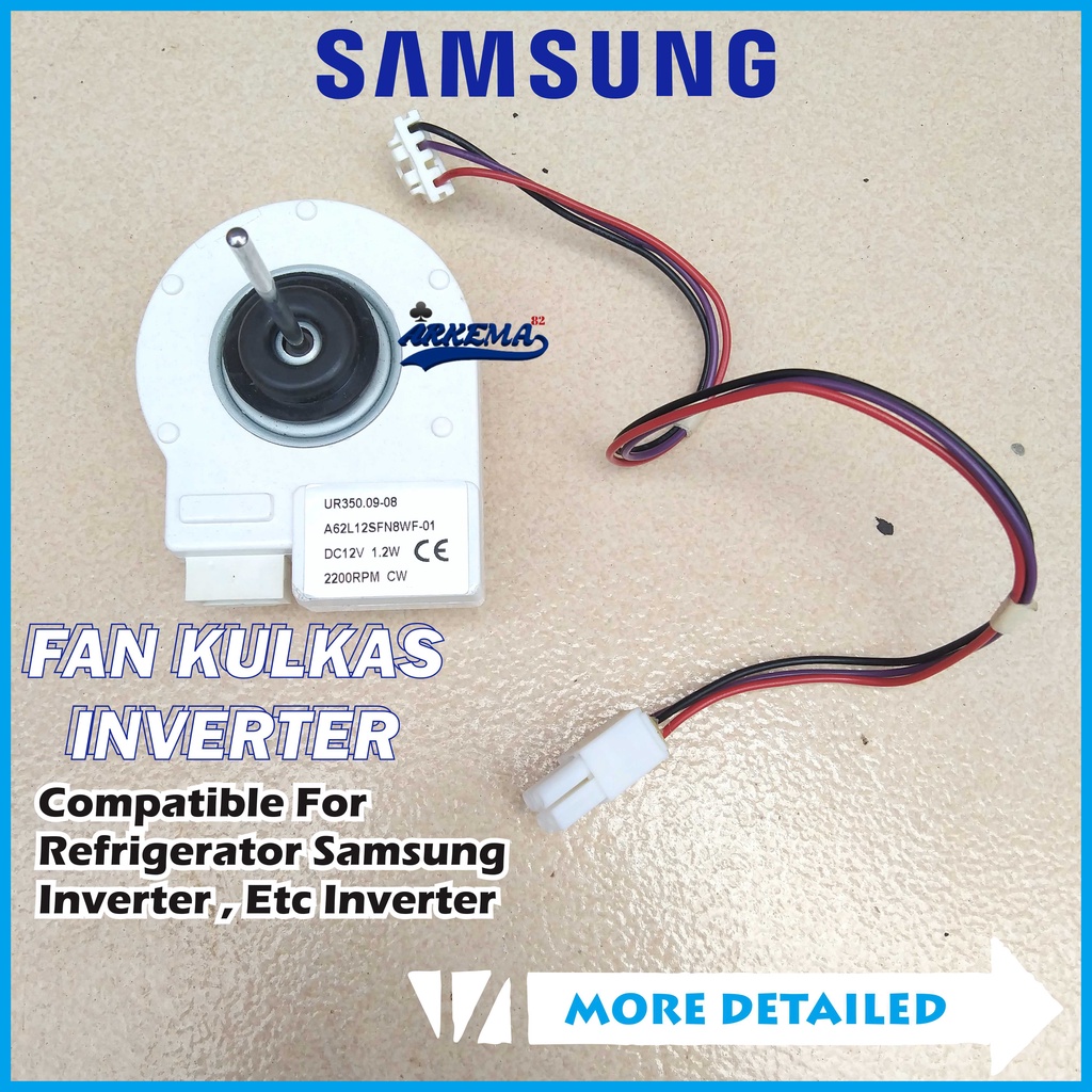 Motor Fan Kulkas Samsung Inverter - Dinamo Fan Motor Evavorator Kulkas 12v DC - arkema