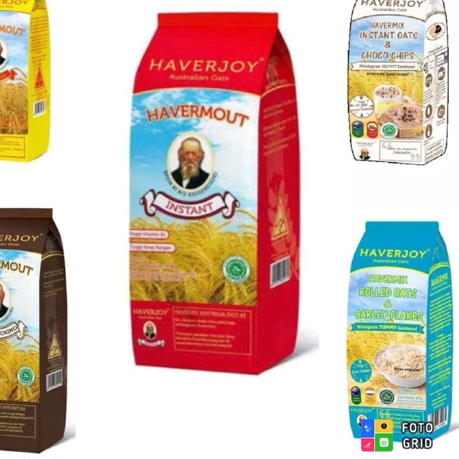 

➮ Haverjoy Havermout 1kg Australian Oat Meal Sarapan Instant Oat / Rolled Oat / Quick Cooking Oat / Havermix Barley / Havermix Chocochip ●