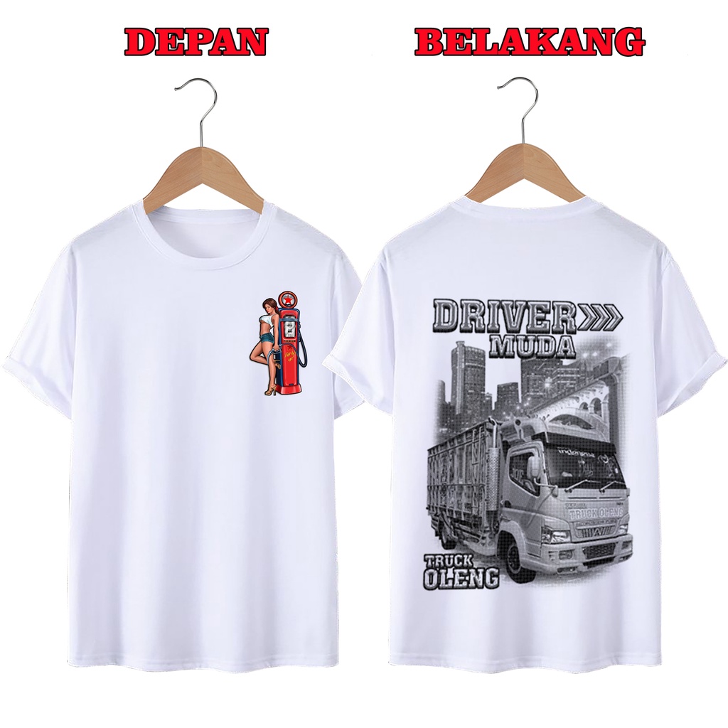 KAOS DISTRO UNISEX PRIA DAN WANITA TERBARU, KAOS JUMBO DRIVER MUDA