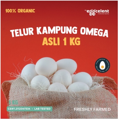 

1 KG Telur Ayam Kampung Omega Asli 100% Organik