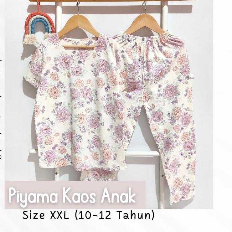 ➦ Piyama anak kaos size XXL / Baju tidur anak kaos/ Setelan anak bahan kaos /piyama anak Tanggung / 