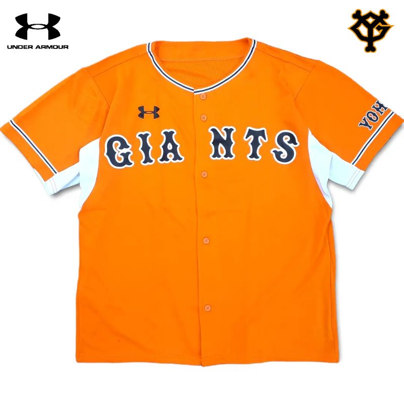 KAOS YOMIURI GIANTS BASEBALL JERSEY UNDER ARMOUR SECOND ORIGINAL BAJU OLAHRAGA BISBOL BEKAS PRIA WAN