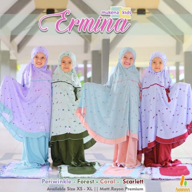 Mukena Anak Balita Ermina Mukena Anak Rayon Premium