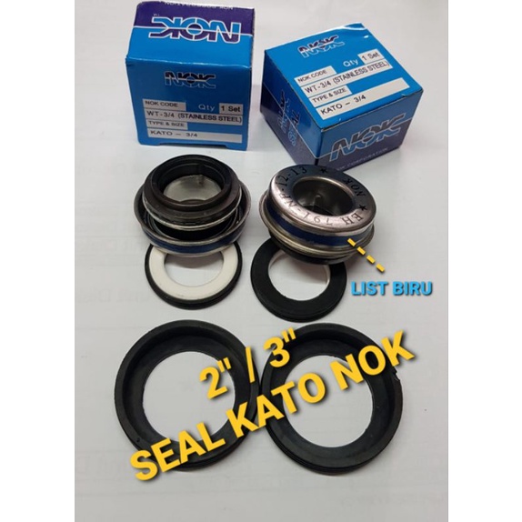 Mechanical Seal kato 3/4 mesin pompa air alkon wp50 wp80 2inci 3inci