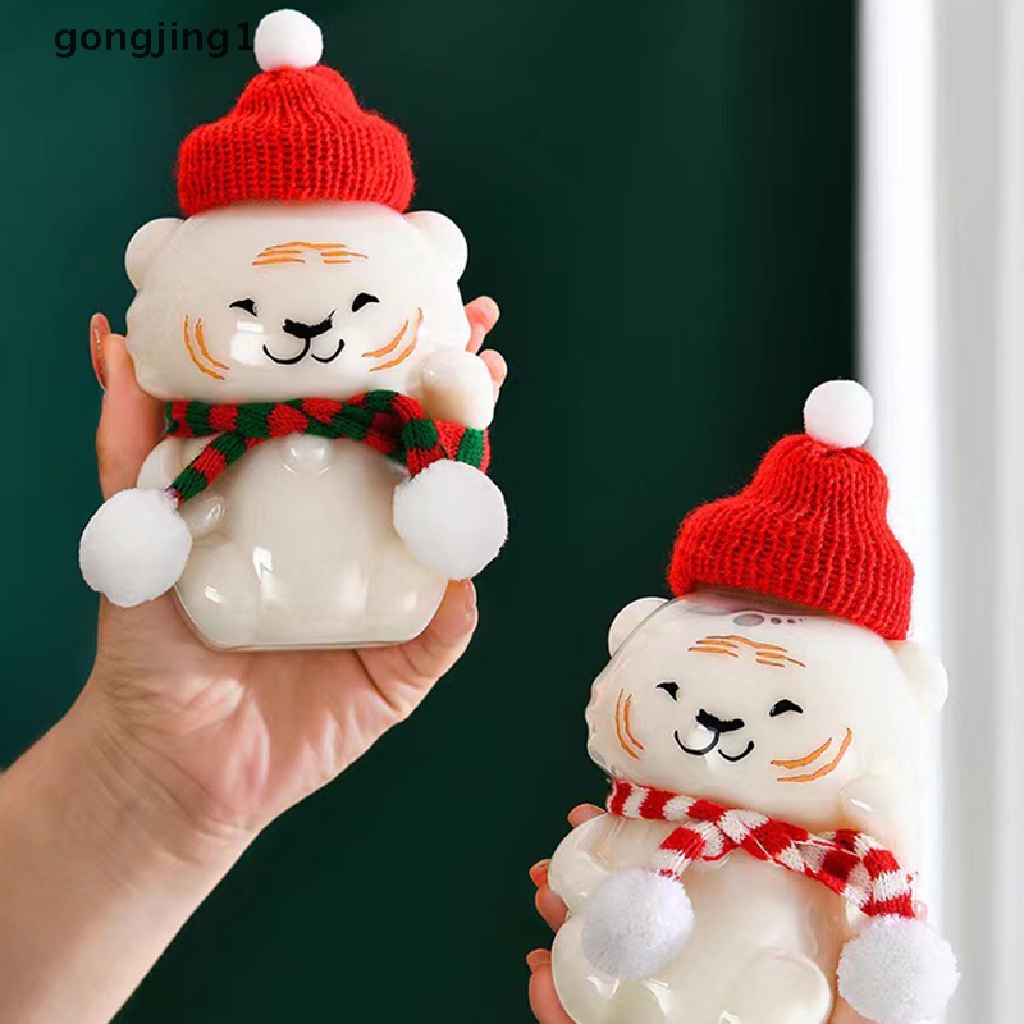 Ggg Jus Plastik Botol Minuman Bentuk Macan Transparan Kartun Jus Susu Minuman Dingin Milk Tea Drink Bottle Water Milk Cup ID