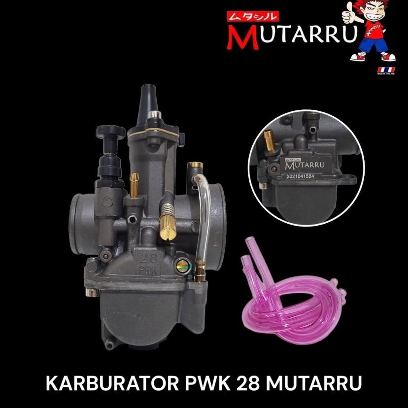 (BISA COD) Karburator MUTARRU Original Pwk 28 mm, Pwk 28mm Setingan Mudah Dan Langsam, Karbu Carburator Racing