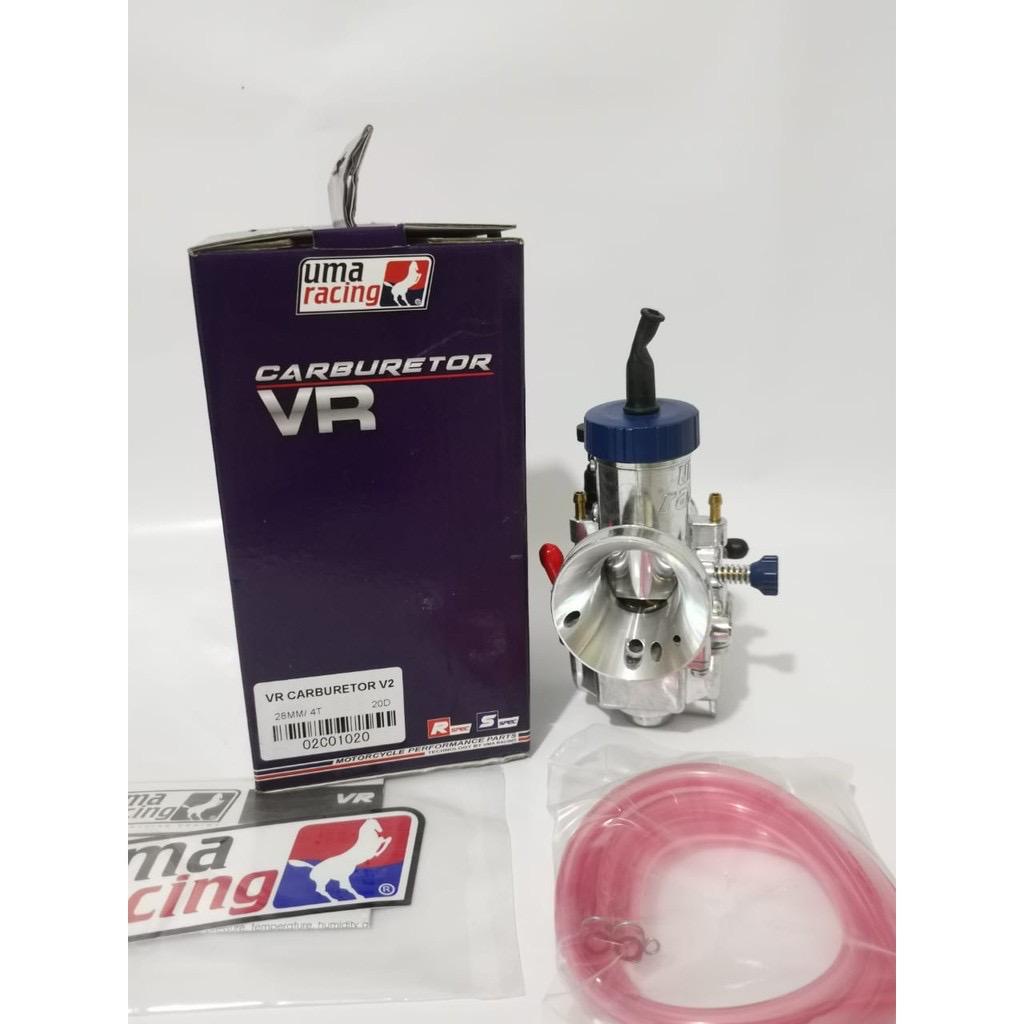 (BISA COD) Karburator UMA Racing Original | PE 28 VR mm, Skep Kuningan Settingan Enteng Dan Langsam Karbu Racing