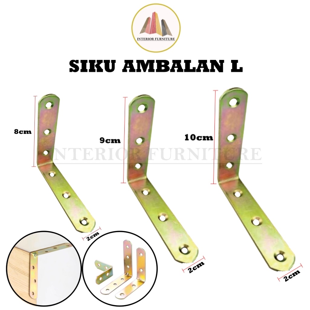 SIKU RAK VERSENG L (Besi) Penyangga Kayu