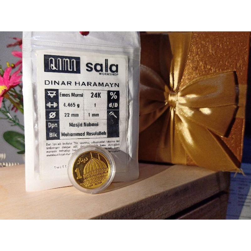 Koin 1 Dinar Sala Free Gift Box