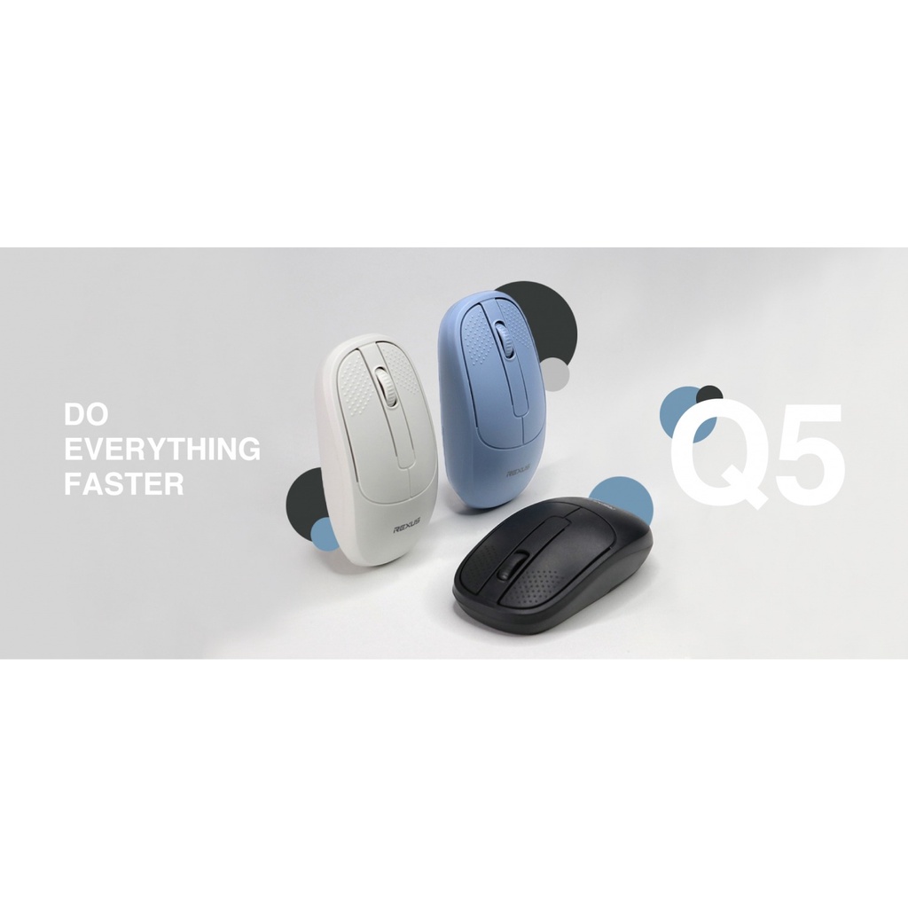 Mouse Rexus WIRELESS OFFICE Q5 3D BLUE