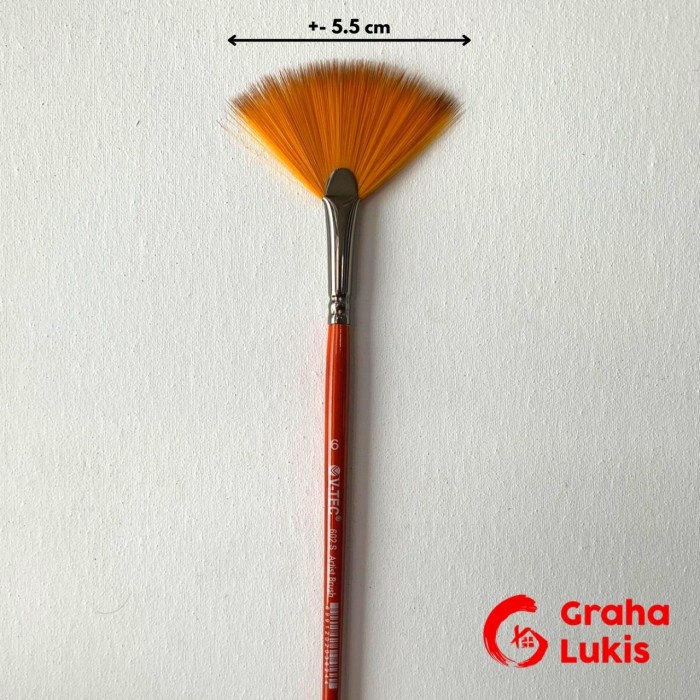 

V-TEC Fan Brush 602S / Kuas Lukis Kipas - Artist Brush - 6