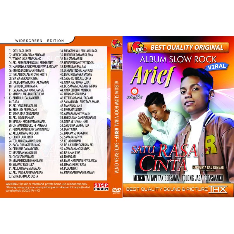 KASET MP5 ALBUM SLOW ROCK ARIEF SATU RASA CINTA