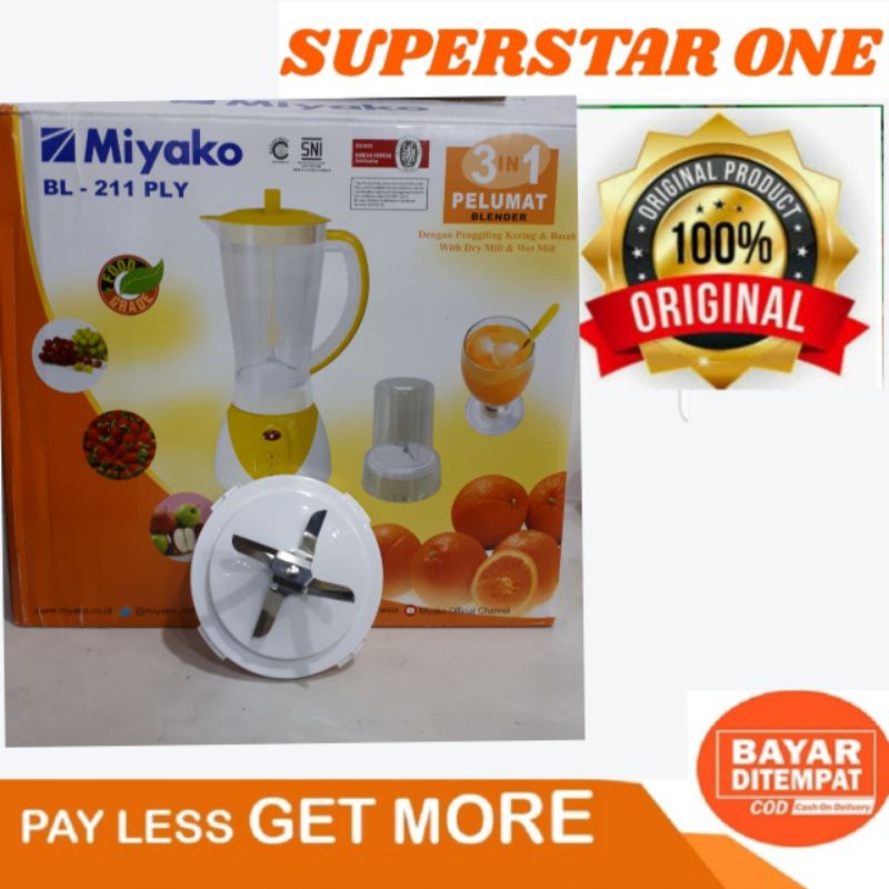 Pisau Blender Miyako BL-211 PLY pisau blender gear hitam miyako bl 211 ply