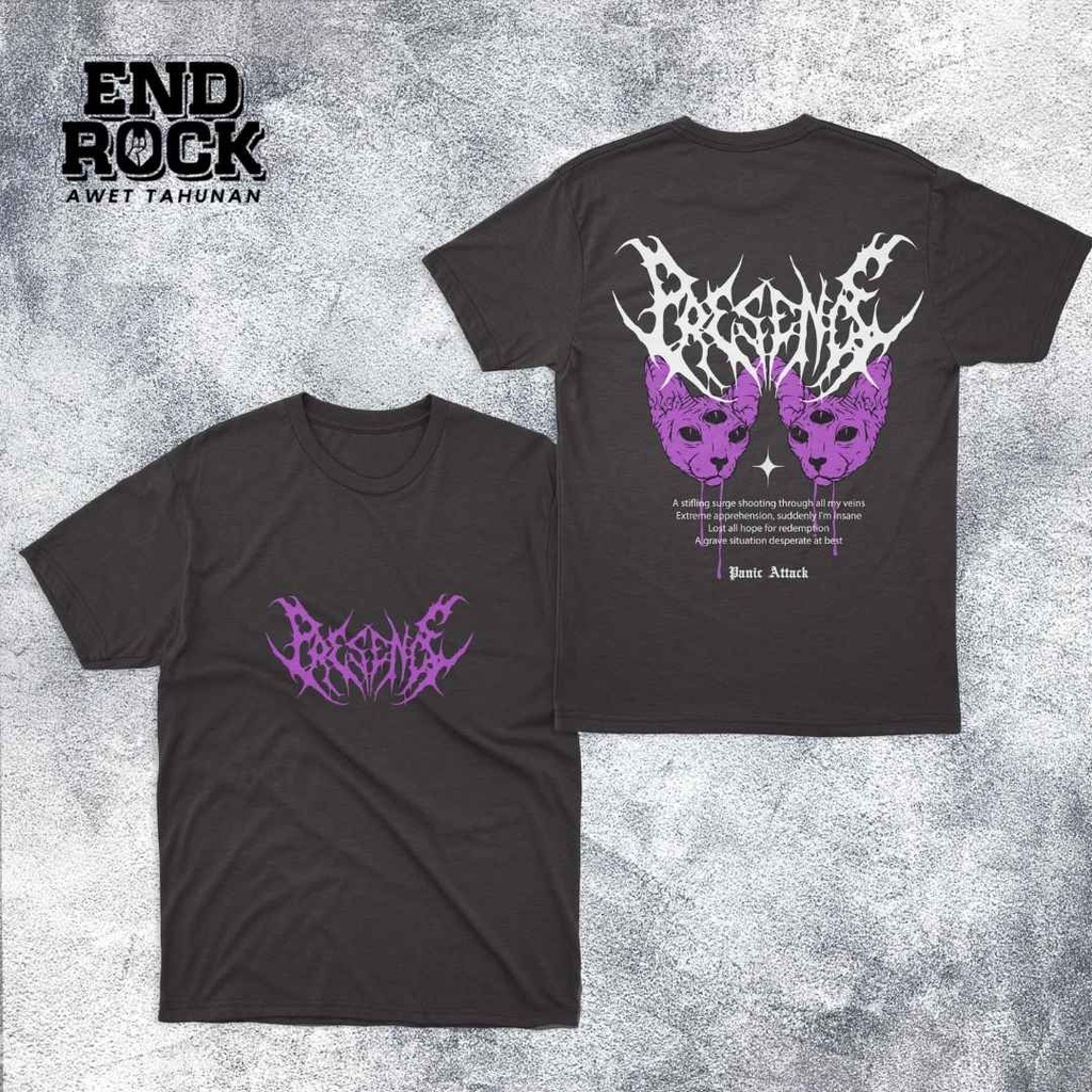 Kaos Distro Original Endrock Tema Panic Attack