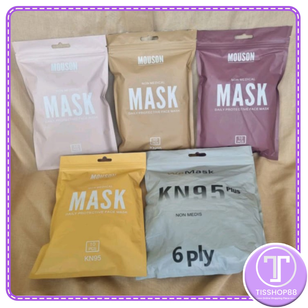 MASKER KN95 RAINBOW / MASKER EARLOOP KN95 WARNA TERBARU / MASKER KN95 RAIN CEWEK / COWOK