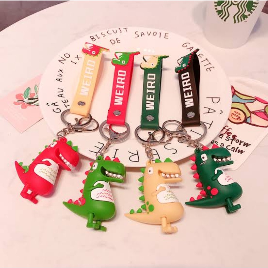 ⭐️𝐈𝐇𝐒 𝟗𝟗𝟕 𝐋𝐚𝐦𝐩𝐮𝐧𝐠⭐️Gantungan Kunci Karakter Dinosaurus Lucu Keychain Dinosaurus Weiro Import