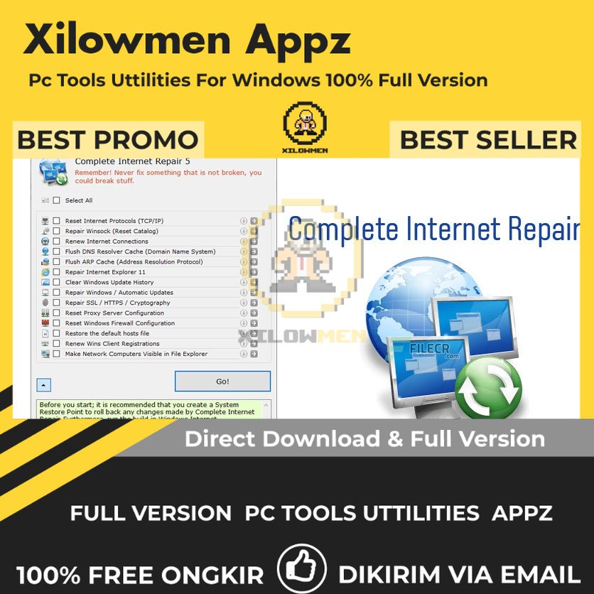 [Full Version] Complete Internet Repair Pro PC Tools Software Utilities Lifetime Win OS