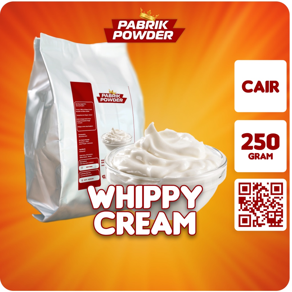 Whippy Cream Cair 250 gram