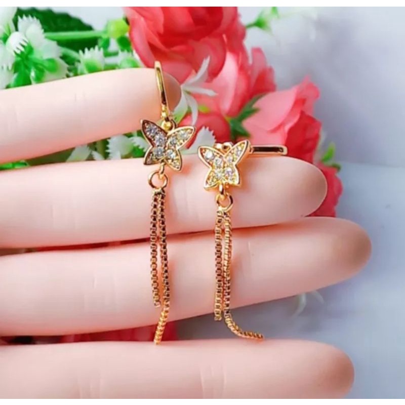 Anting Desi Jurai Kupu Kupu Anting Wanita Anti Luntur