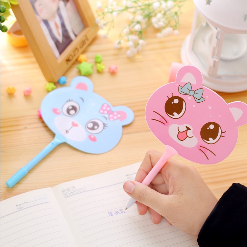 JT - PP002 Pulpen Kipas Karakter Pena Kipas Animal Souvenir Lucu