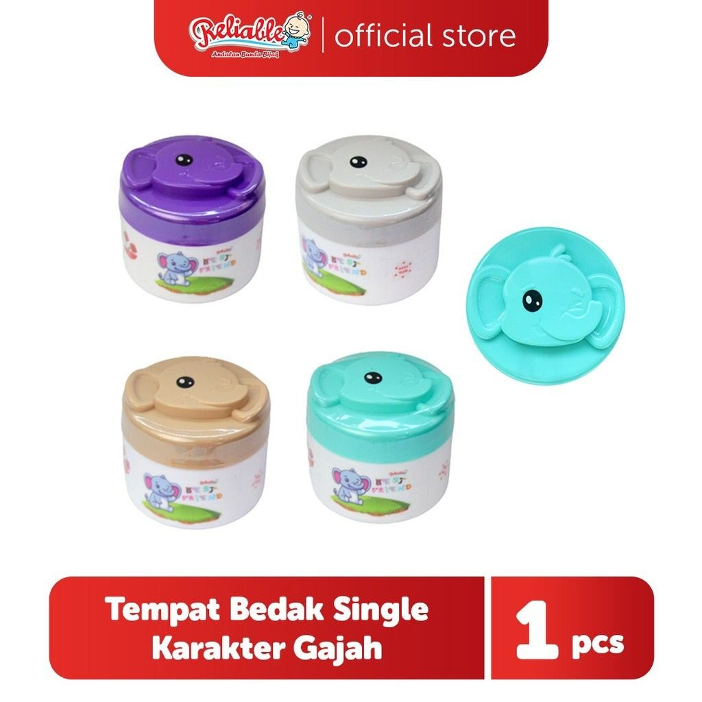 Tempat Bedak Bayi Reliable Single Karakter Motif Dino Kelinci Jerapah