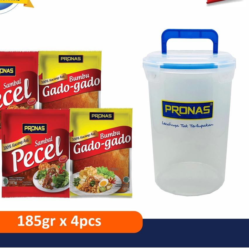 

♢ PRONAS Paket Pecel & Gado Bundling 4 pcs Free Canister ➤