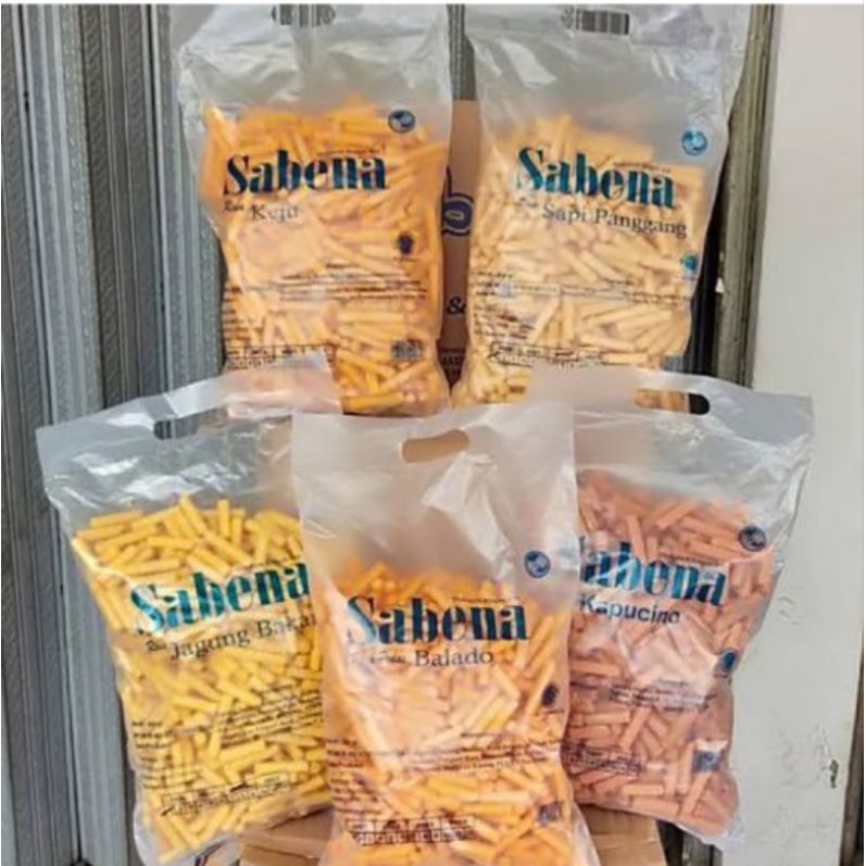 

SABENA SNACK 360 GRAM TERMURAH ADA RASA BALADO / JAGUNG BAKAR / KEJU / KAPUCINO / SAPI PANGGANG