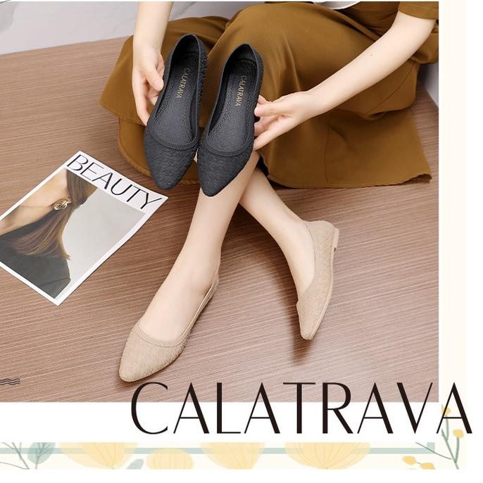 ✨Mall✨ Sepatu Wanita Kerja Karet | Flatshoes Jelly Wanita Calatrava | C588-1 gas 