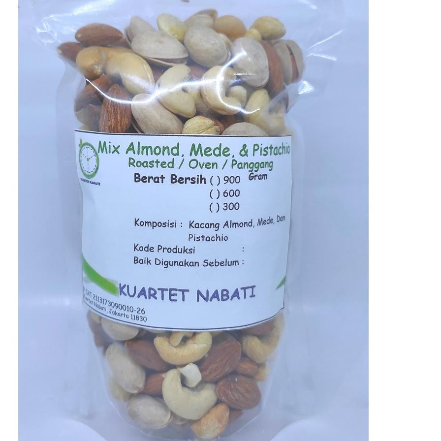 

➵ 300gr Roasted Almond - Mede / Cashew - Pistachio - Panggang / Oven ✸