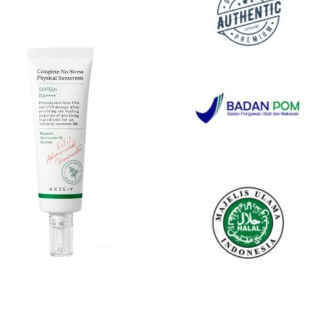✴ (READY)AXIS Y COMPLETE NO STRESS PHYSICAL SUNSCREEN 50ML SPF50 PA++++ ➾