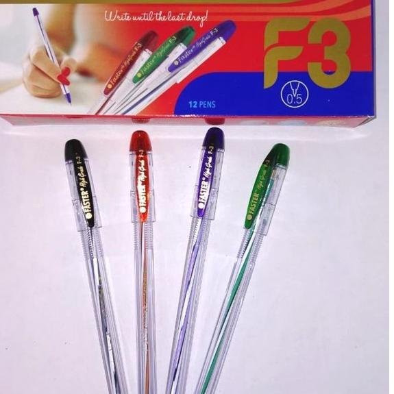

ANA592 Pen / Balpoin / pena / Pulpen Faster F3, 0.5mm ( isi 12 pcs ) |