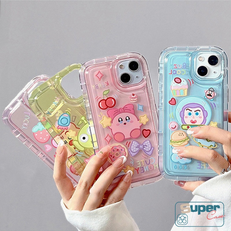 Untuk Realme C35 C55 C25s C12 C21Y C11 C30 C33 C25Y C15 C25 C11 9I 7I 6i 5 5s 5i C20 C20A C1 C2 C3 Shockproof Airbag Cute Toy Story Alien Buzz Lightyear Kartun Stiker Lembut TPU Case